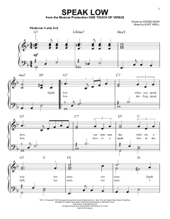 Speak Low von Ogden Nash (Download) 