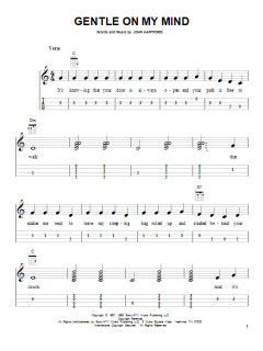 Gentle On My Mind von Glen Campbell (Download) 