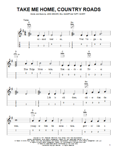 Take Me Home, Country Roads von John Denver (Download) 
