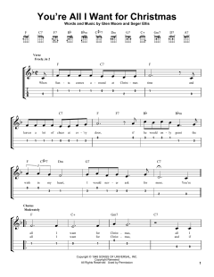 You're All I Want For Christmas von Glen Moore (Download) 
