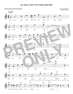 Bill Bailey, Won't You Please Come Home von Hughie Cannon (Download) 