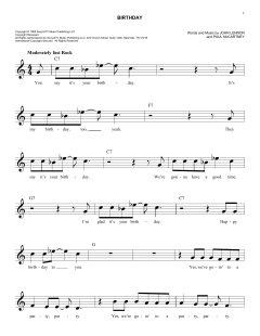 Birthday von The Beatles (Download) 