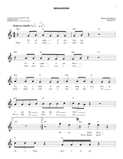 Breakdown von Tom Petty (Download) 