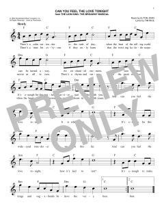 Can You Feel The Love Tonight von Elton John (Download) 