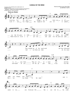 Candle In The Wind von Elton John (Download) 
