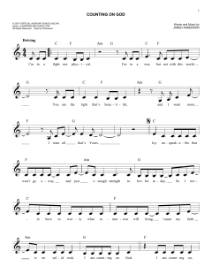 Counting On God von Jared Anderson (Download) 