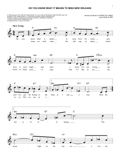 Do You Know What It Means To Miss New Orleans von Louis Alter (Download) 
