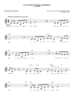 Do You Want To Build A Snowman? von Robert Lopez (Download) 