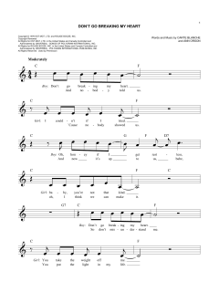Don't Go Breaking My Heart von Ann Orson (Download) 