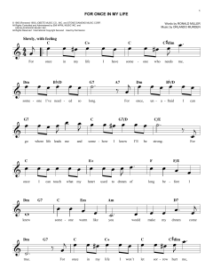 For Once In My Life von Stevie Wonder (Download) 