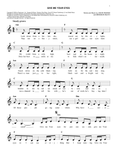 Give Me Your Eyes von Brandon Heath (Download) 