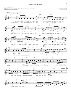 God Gave Me You von Dave Barnes (Download) 