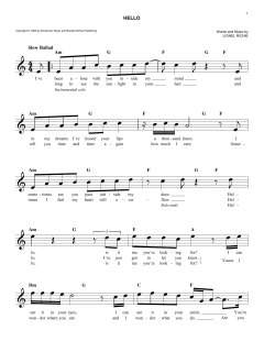Hello von Lionel Richie (Download) 