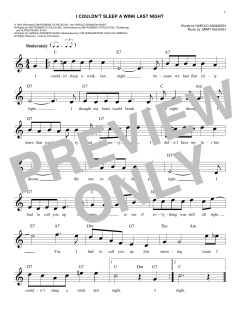 I Couldn't Sleep A Wink Last Night von Jimmy McHugh (Download) 