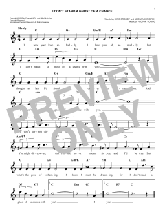 I Don't Stand A Ghost Of A Chance With You von Bing Crosby (Download) 
