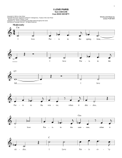 I Love Paris von Cole Porter (Download) 