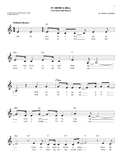 If I Were A Bell von Frank Loesser (Download) 