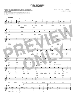 If You Knew Susie von Buddy Gard DeSylva (Download) 