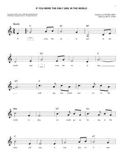If You Were The Only Girl In The World von Nat D. Ayer (Download) 