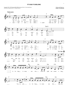It's Sad To Belong von Randy Goodrum (Download) 