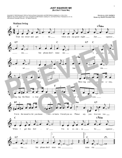 Just Squeeze Me von Duke Ellington (Download) 