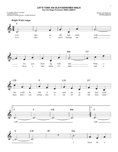 Let's Take An Old-Fashioned Walk von Irving Berlin (Download) 
