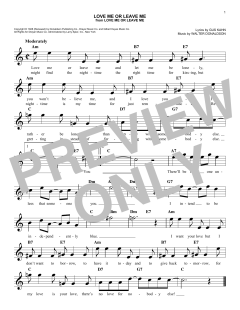 Love Me Or Leave Me von Dave Pell (Download) 