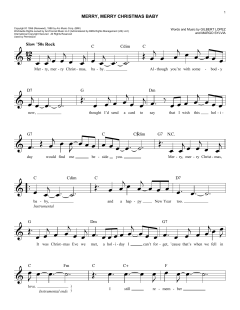 Merry, Merry Christmas Baby von Gilbert Lopez (Download) 