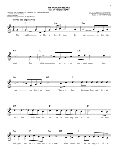 My Foolish Heart von Victor Young (Download) 