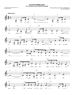 Ole Buttermilk Sky von Hoagy Carmichael (Download) 