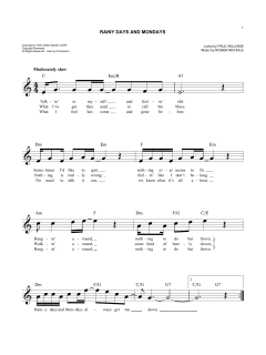 Rainy Days And Mondays von The Carpenters (Download) 
