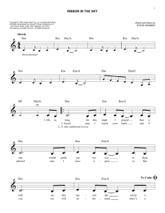 Ribbon In The Sky von Stevie Wonder (Download) 