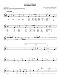 So Long, Farewell von Richard Rodgers (Download) 