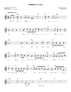 Somebody To Love von Jefferson Airplane (Download) 