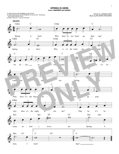 Spring Is Here von Lorenz Hart (Download) 