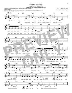Stormy Weather von Ted Koehler (Download) 