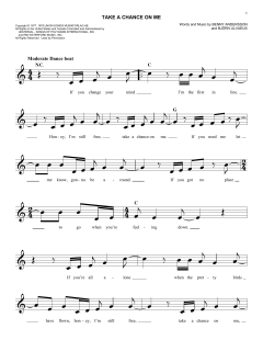 Take A Chance On Me von ABBA (Download) 