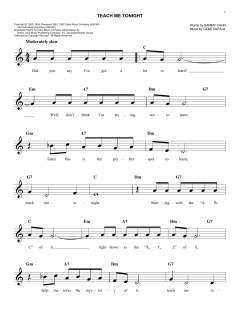 Teach Me Tonight von Gene DePaul (Download) 