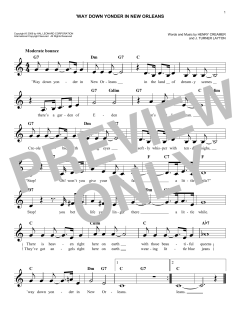 'Way Down Yonder In New Orleans von Blossom Seely (Download) 