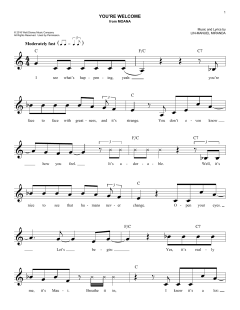 You're Welcome von Lin-Manuel Miranda (Download) 