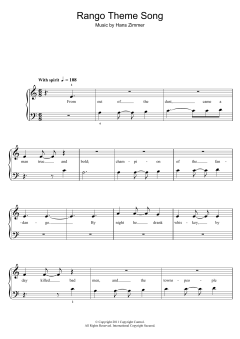 Rango Theme Song von Hans Zimmer (Download) 
