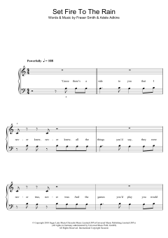 Set Fire To The Rain von Adele (Download) 