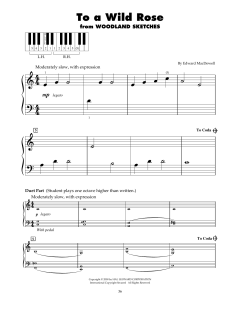 To A Wild Rose, Op. 51, No. 1 von Edward MacDowell (Download) 