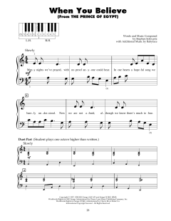 When You Believe von Stephen Schwartz (Download) 