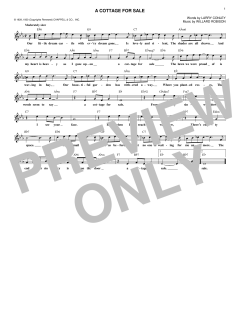 A Cottage For Sale von Willard Robison (Download) 
