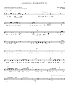 All I Wanna Do Is Make Love To You von R.J. Lange (Download) 