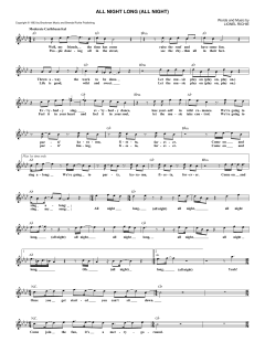 All Night Long von Lionel Richie (Download) 