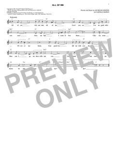 All Of Me von Gerald Marks (Download) 