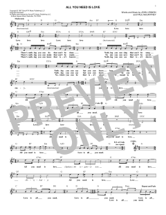 All You Need Is Love von The Beatles (Download) 