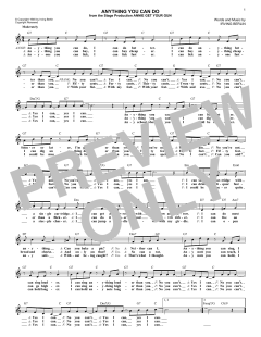 Anything You Can Do von Irving Berlin (Download) 